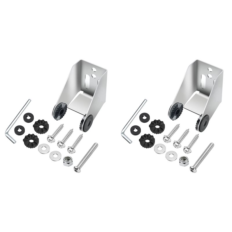 Fish Finder Mount - 2pcs Heavy-Duty Metal Transducer Mounting Bracket