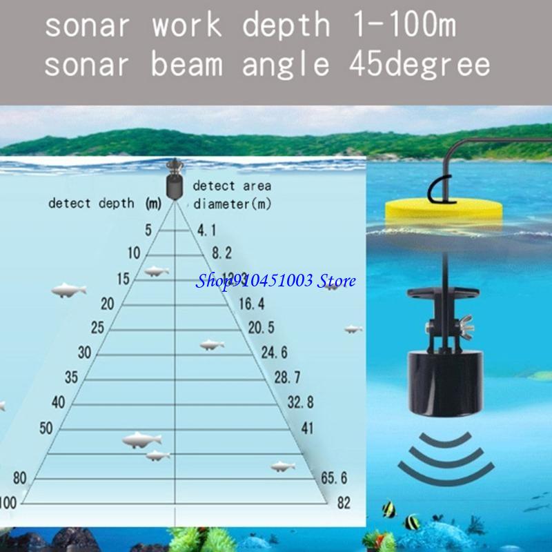 Fishing Depth Finder - 77HC Portable Fish Finders with Depth