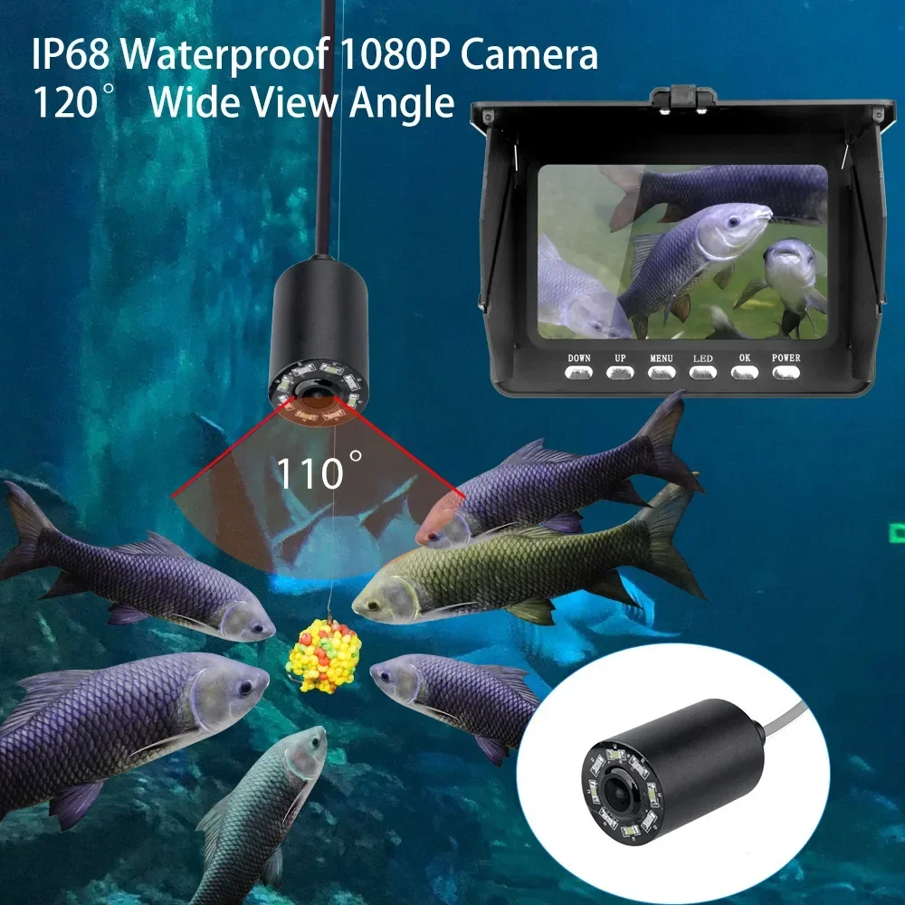 Fish Finder 5.0 Inch LCD Displ - Fish Finder Cable recension och pris