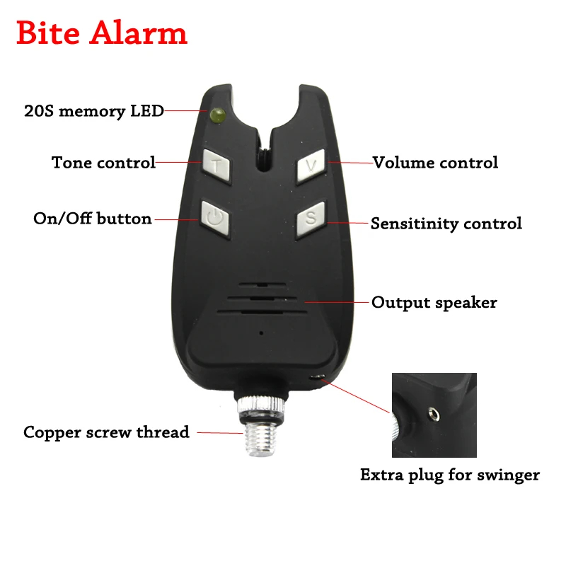 JSFUN 3PCS Carp Fishing Alarm  - Bite Indicator recension och pris