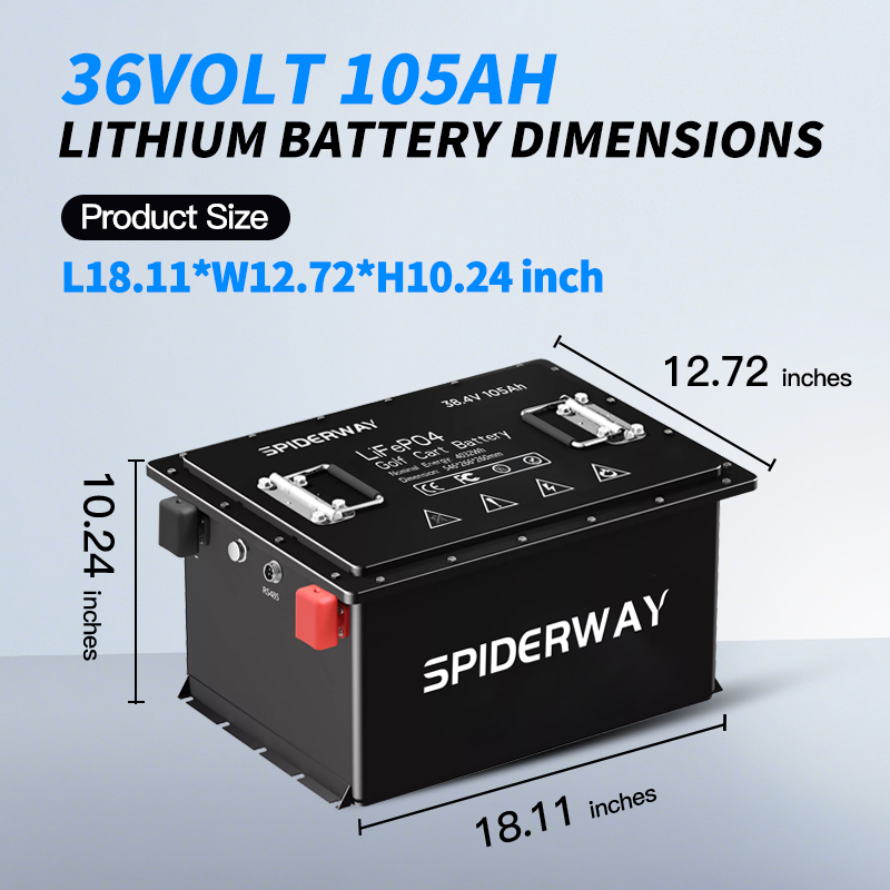 36V 105Ah Golf Cart LiFePO4 Li - Fish Finder Charger recension och pris