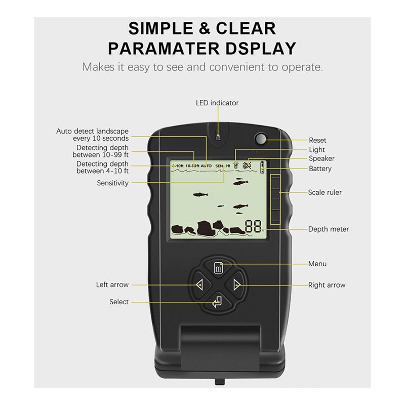 New Portable Fish Finder, Ice  - Fishing Depth Finder recension och pris