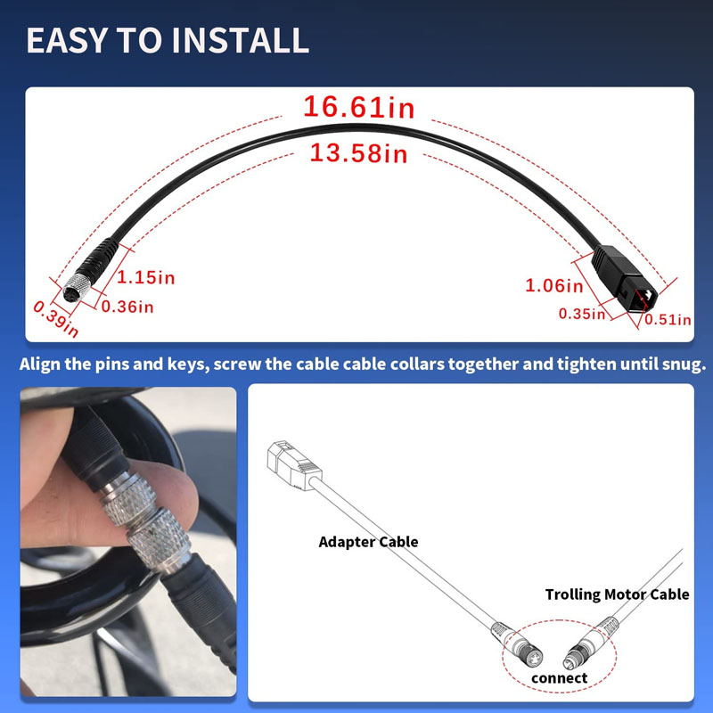 Universal Sonar Transducer Ada - Fish Finder Cable recension och pris