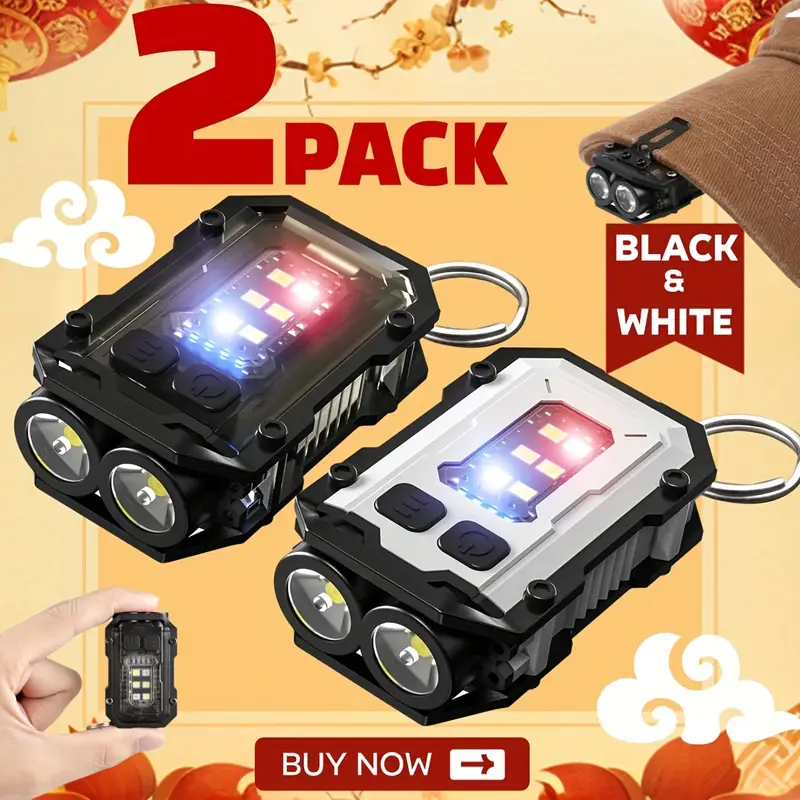 Clip-On Flashlight Rechargeabl - Fishing Light recension och pris