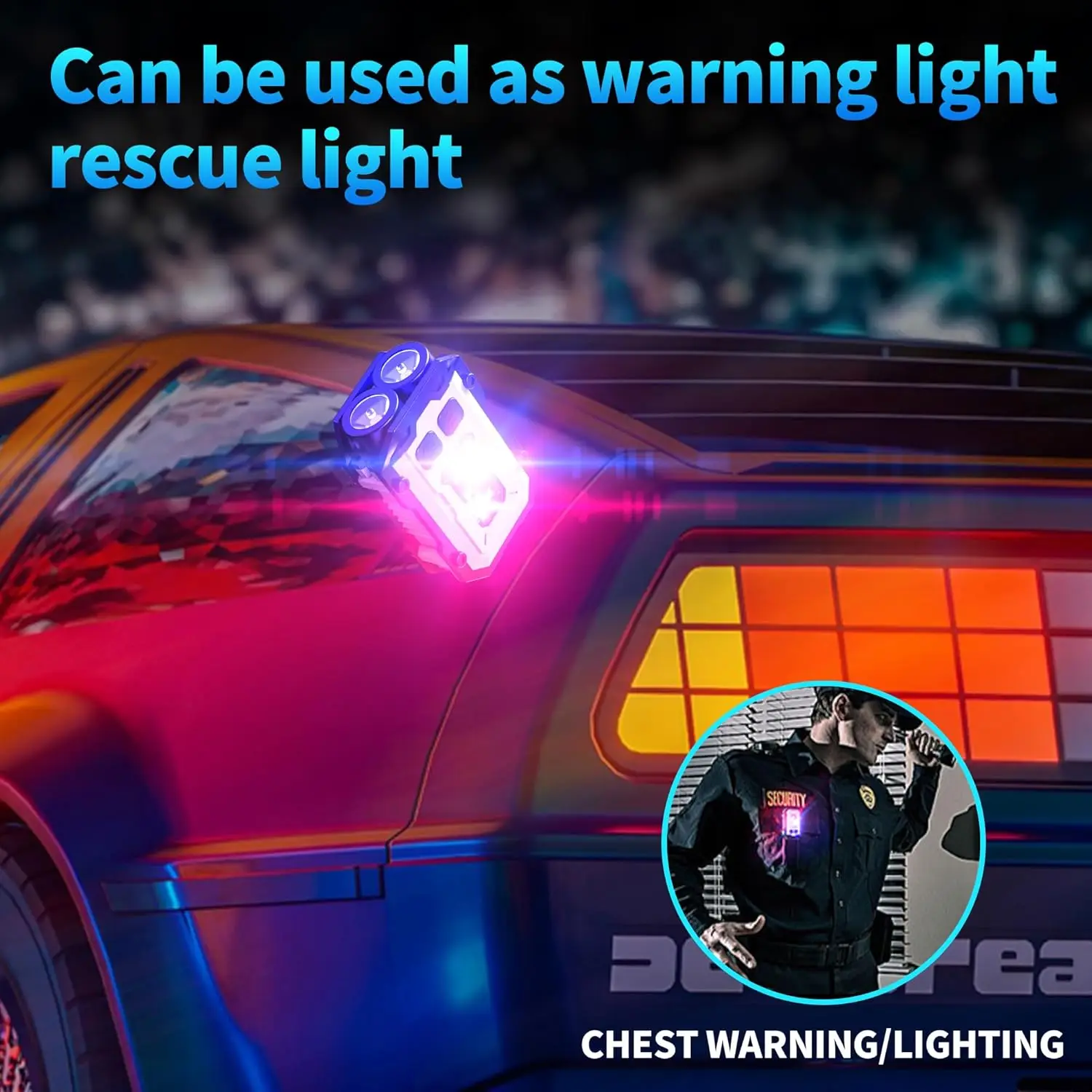 Clip-On Flashlight Rechargeabl - Fishing Light recension och pris