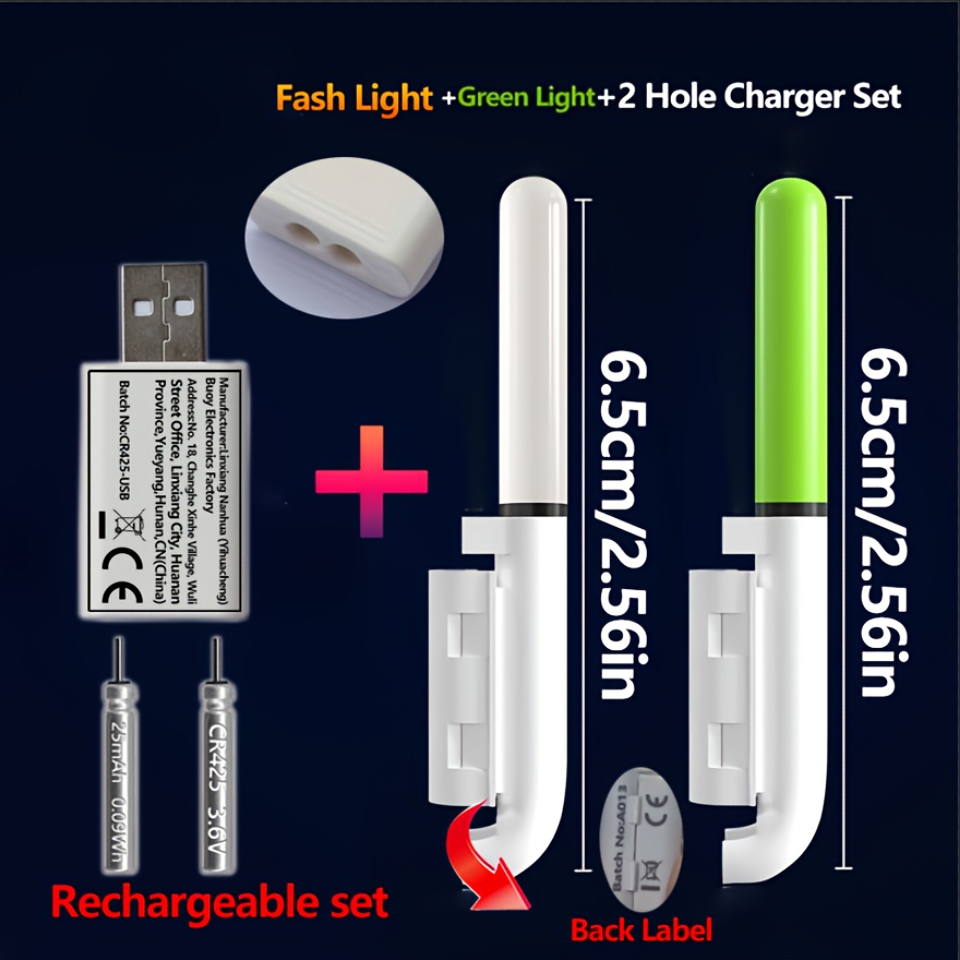 Fishing 5-Piece Set (2 Rod Tip - Fish Finder Charger recension och pris