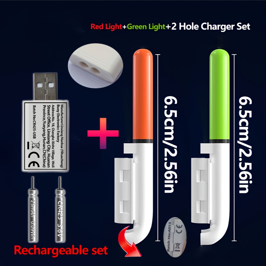 Fishing 5-Piece Set (2 Rod Tip - Fish Finder Charger recension och pris