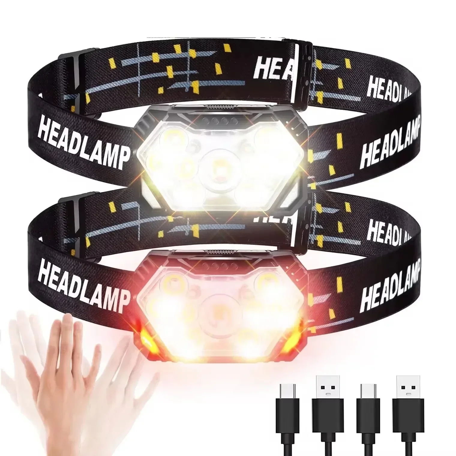Powerful LED Sensor Headlamp U - Fish Finder Battery recension och pris