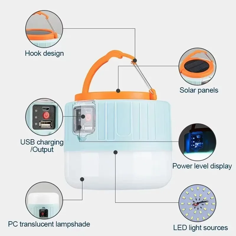 Solar Camping Lantern Recharge - Fishing Light recension och pris