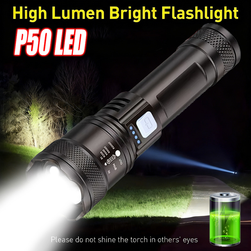 High Power LED Flashlight,USB  - Fishing Light recension och pris