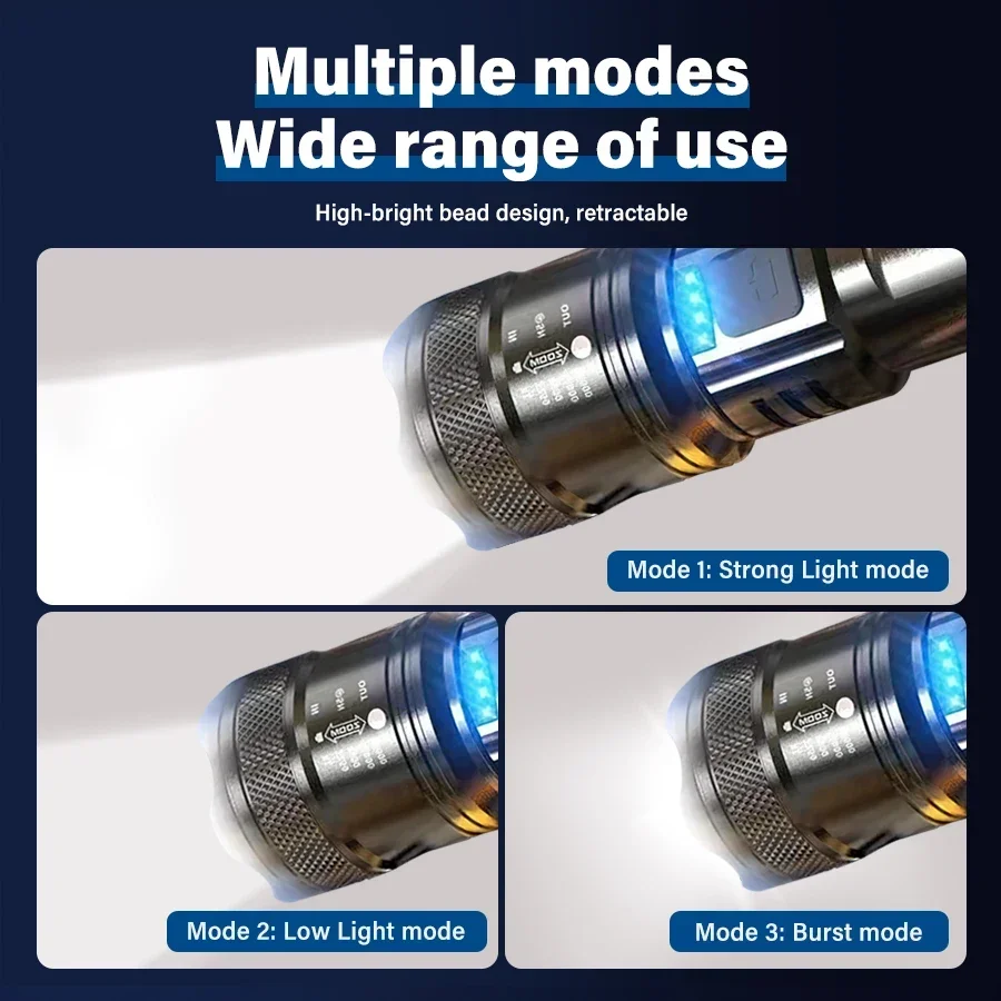 High Power LED Flashlight,USB  - Fishing Light recension och pris