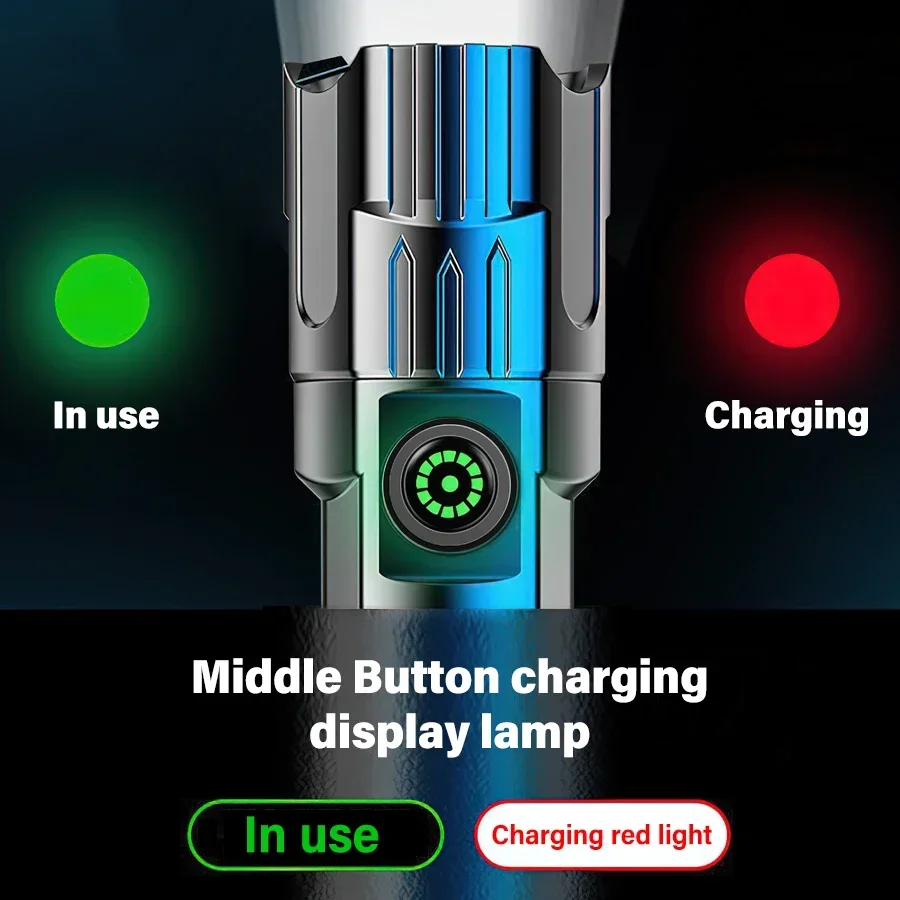 High Power LED Flashlight,USB  - Fishing Light recension och pris