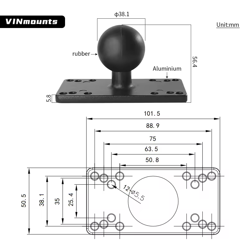 Universal Marine Electronic Fi - Fish Finder Mount recension och pris
