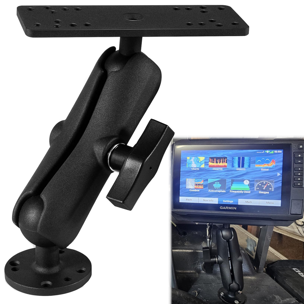 Aluminum Fish Finder Mount wit - Fish Finder Mount recension och pris