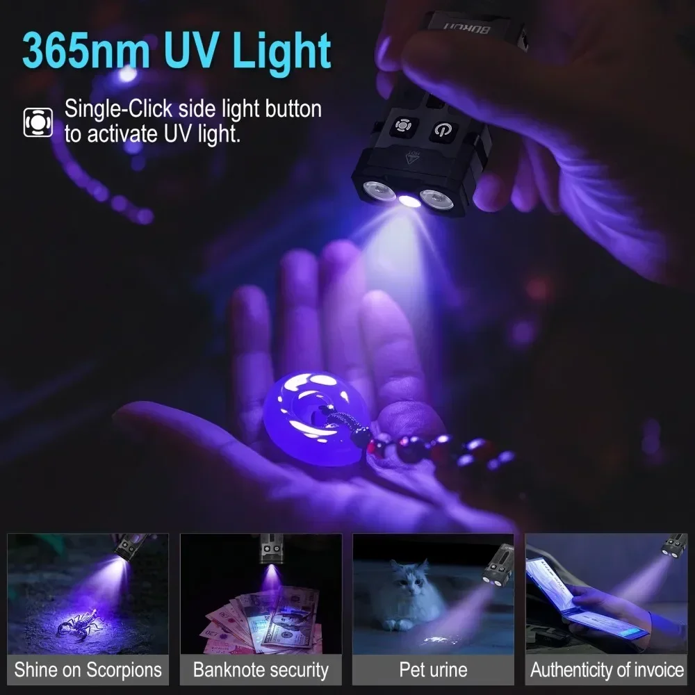 BORUiT EV20 1100LM EDC UV Keyc - Fishing Light recension och pris