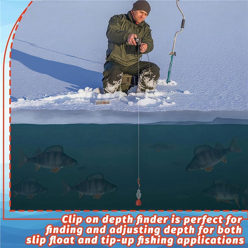 Clip-On Water Deep Gauge Instr - Fishing Depth Finder recension och pris