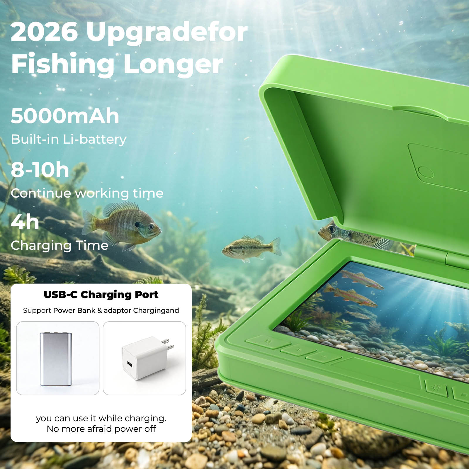 Portable Underwater Visual Fis - Fishing Depth Finder recension och pris