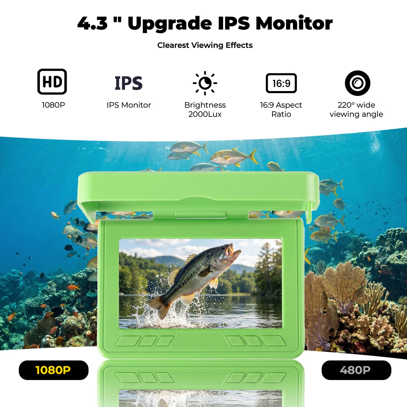 Portable Underwater Visual Fis - Fishing Depth Finder recension och pris