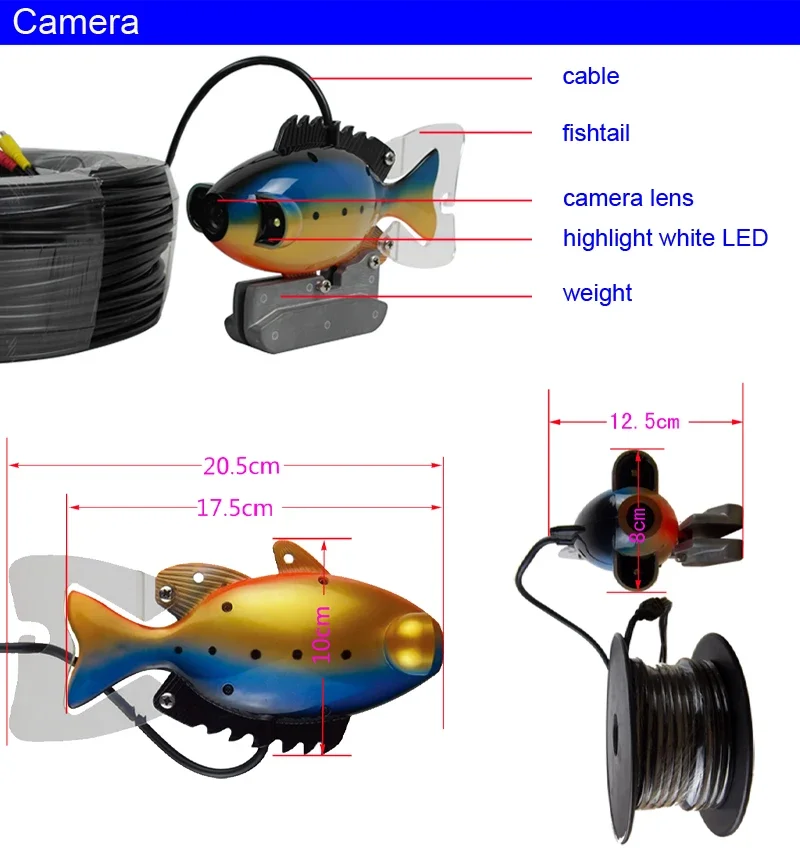 SY801 Full Waterproof Underwat - Fish Finder Case recension och pris