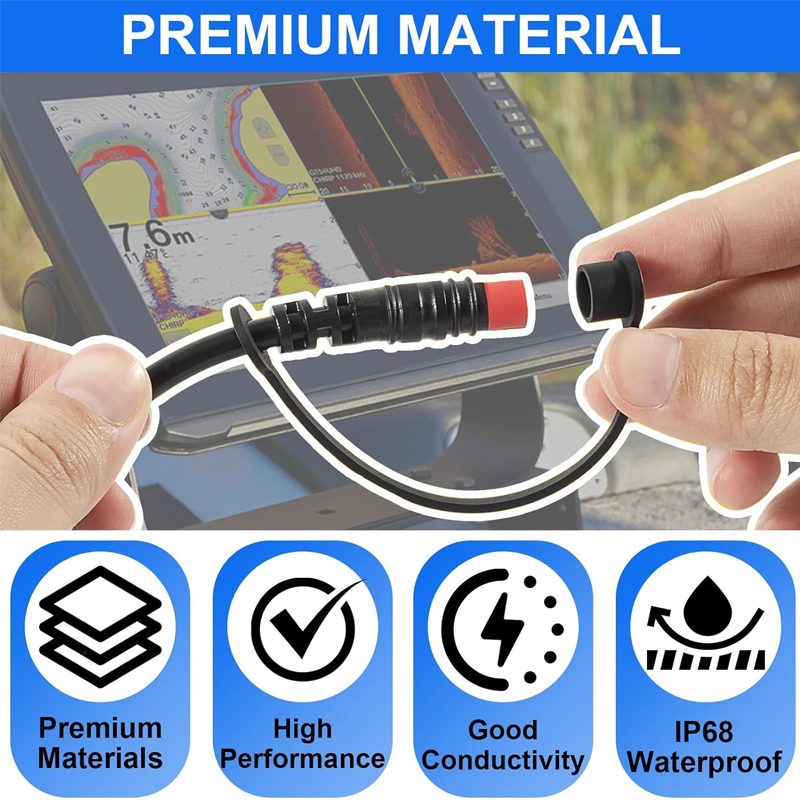 Marine 4-Pin Power Cable Conne - Fish Finder Cable recension och pris