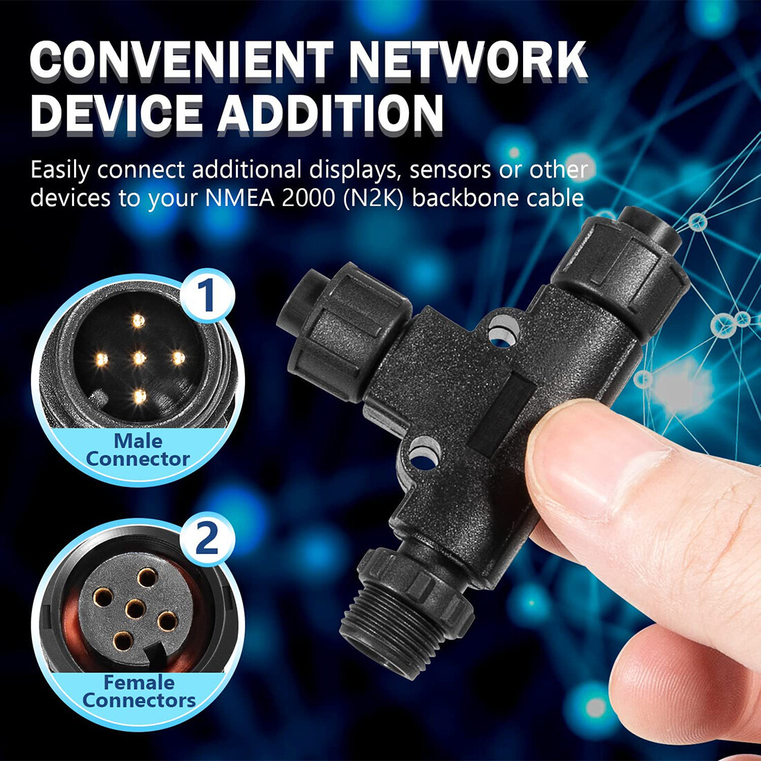 for NMEA 2000 Micro-C T-Connec - Fish Finder Cable recension och pris