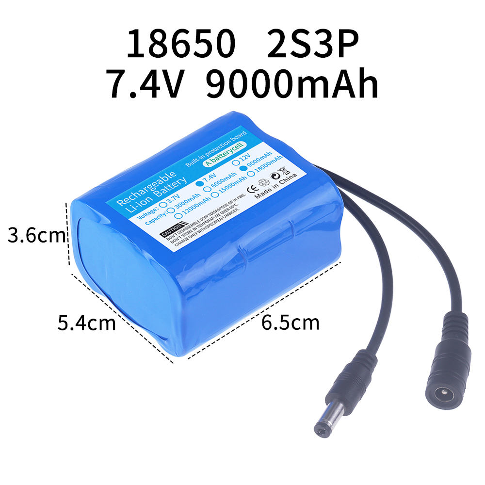 7.4V battery 3000mah/6000mah/9 - Fish Finder Charger recension och pris