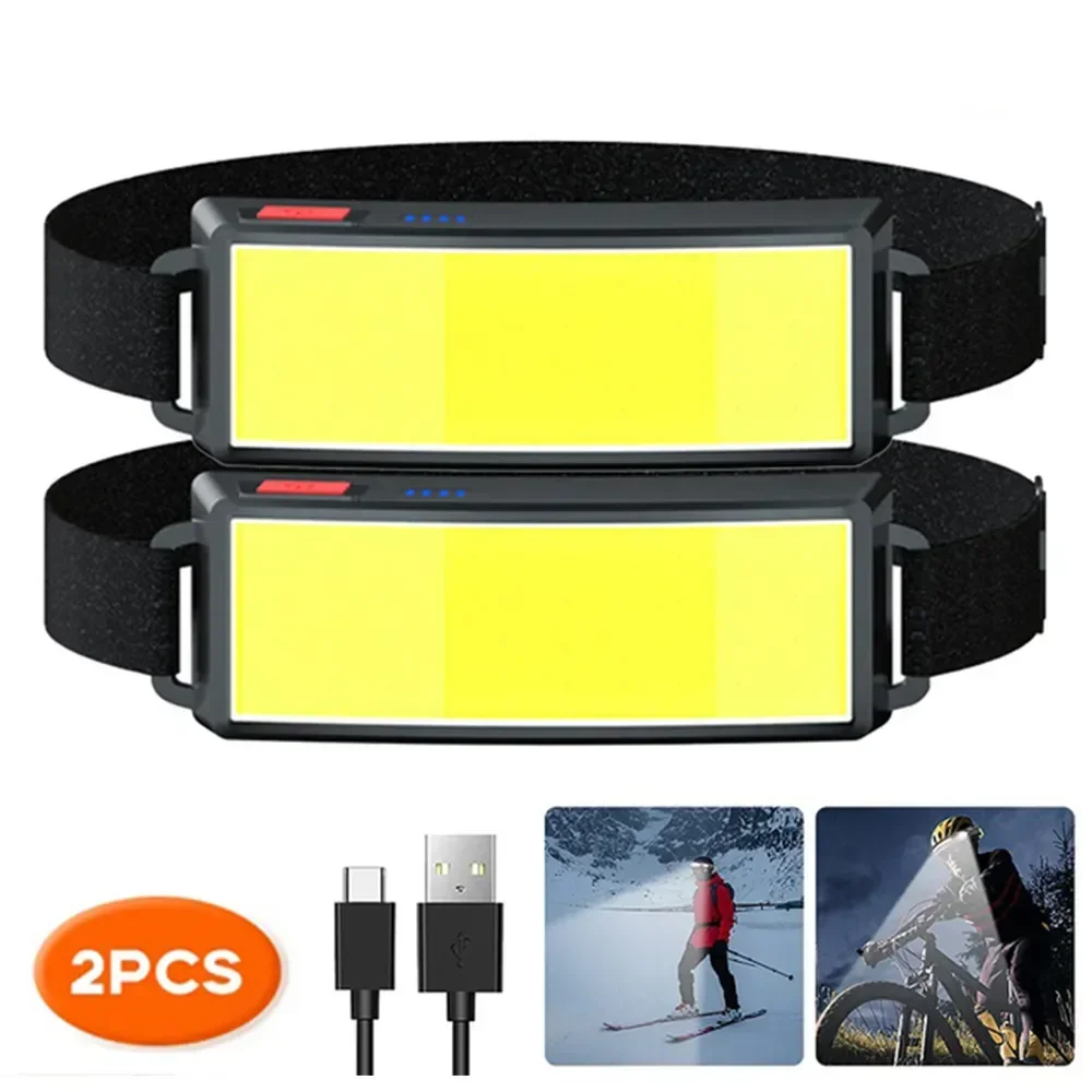 COB Portable LED Headlights Ou - Fish Finder Battery recension och pris