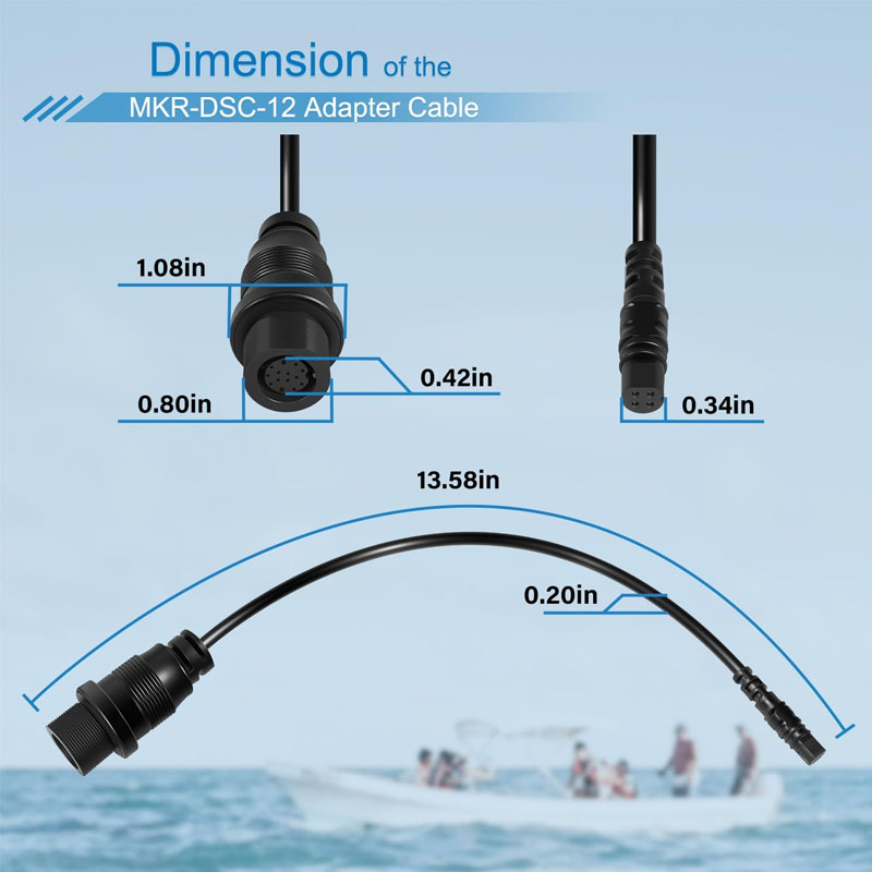 1852081 MKR-DSC-12  4-Pin Fish - Fish Finder Cable recension och pris