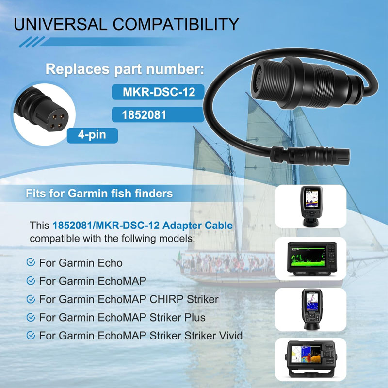 1852081 MKR-DSC-12  4-Pin Fish - Fish Finder Cable recension och pris