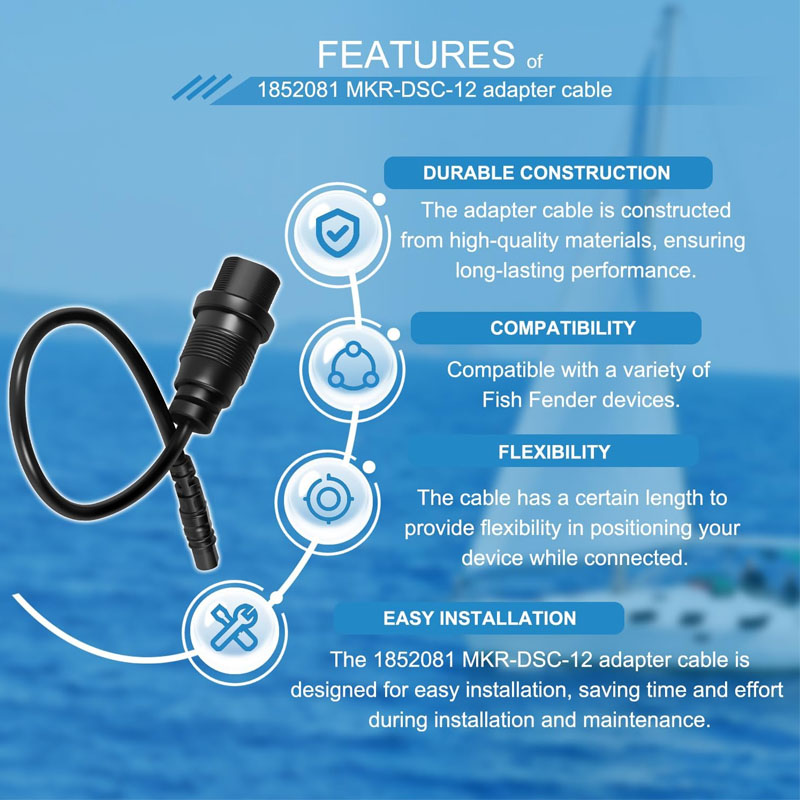 1852081 MKR-DSC-12  4-Pin Fish - Fish Finder Cable recension och pris