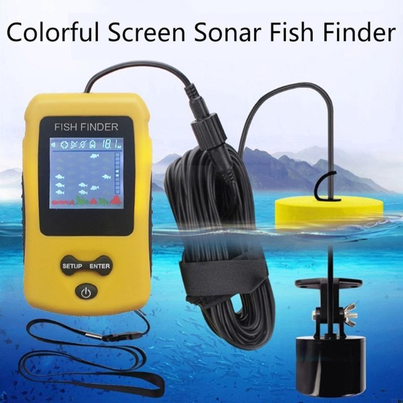 77HC Portable Fish Finders wit - Fishing Depth Finder recension och pris