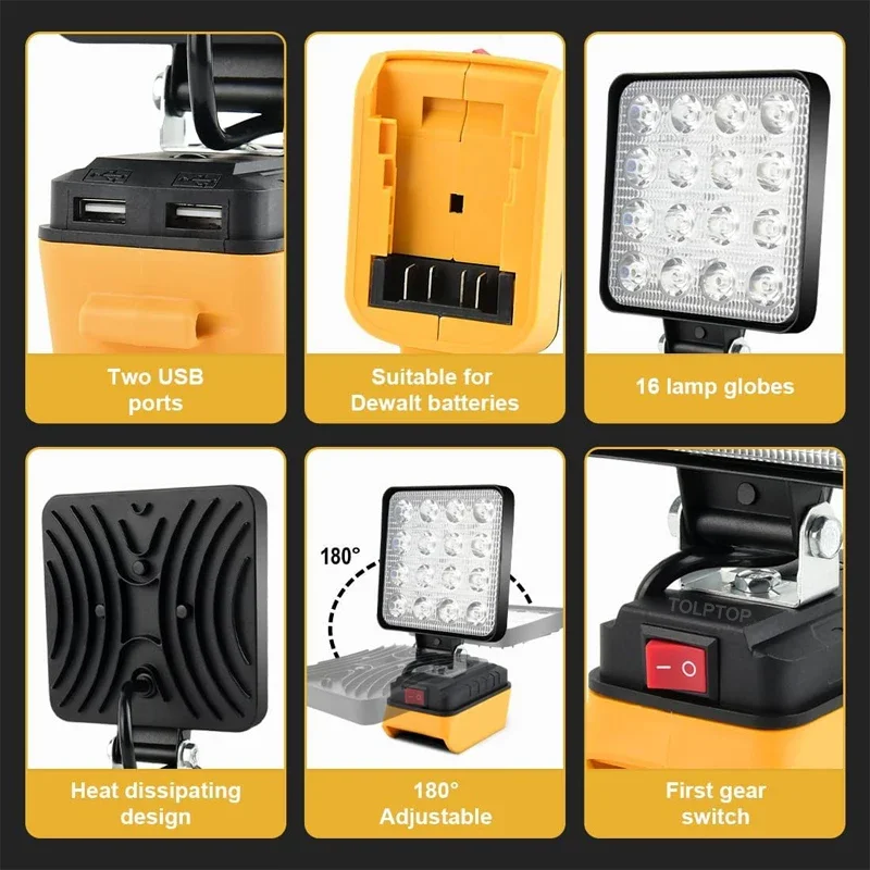 4Inch Led Light Handheld Spotl - Fish Finder Battery recension och pris