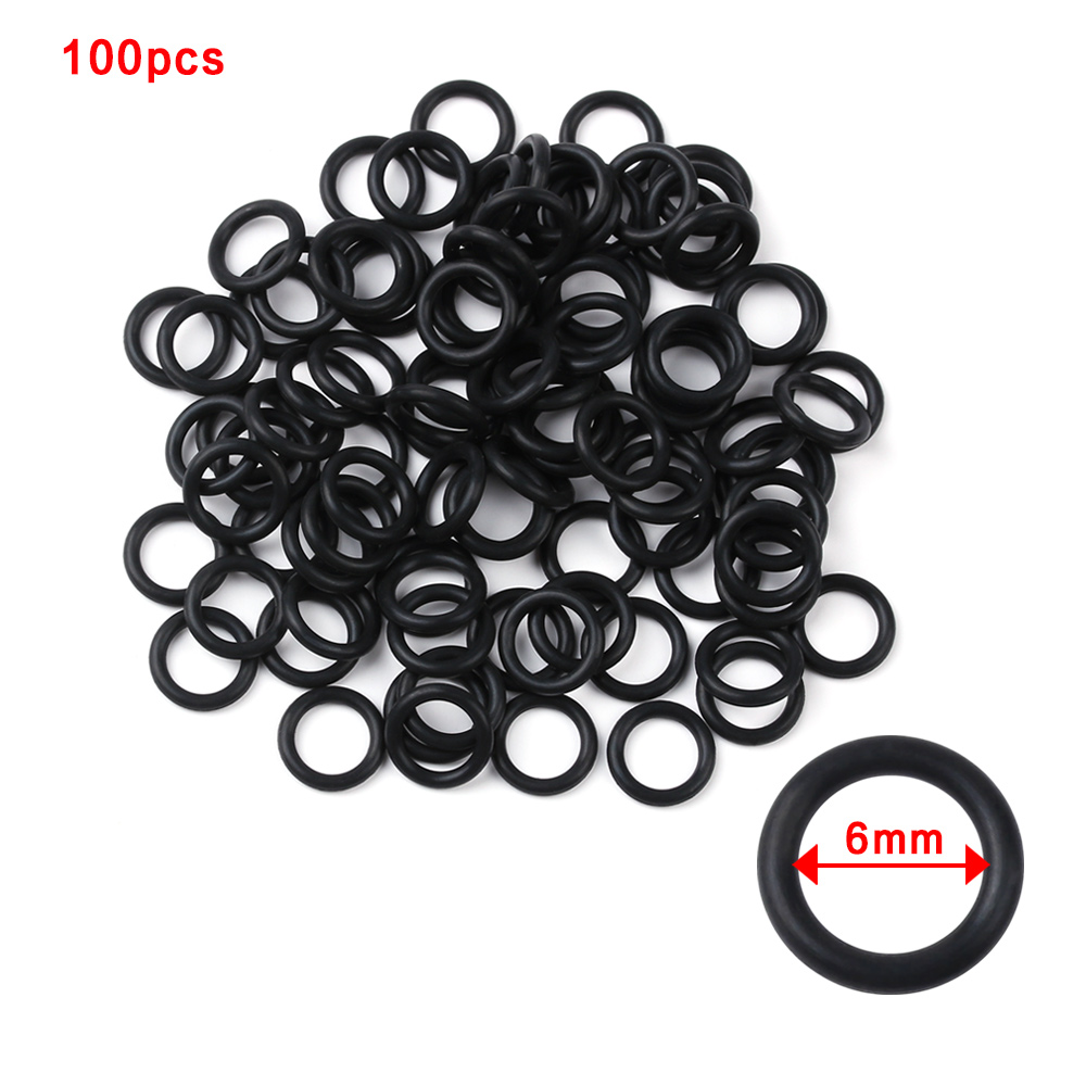 100 PCs Black Rubber O-Rings S - Bite Indicator recension och pris