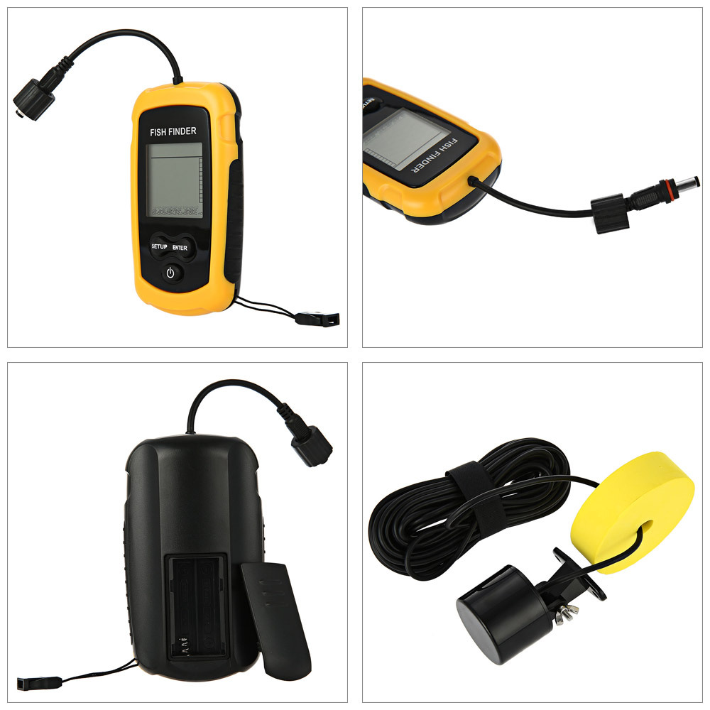 Alarm 100M Portable Sonar Fish - Fishing Depth Finder recension och pris