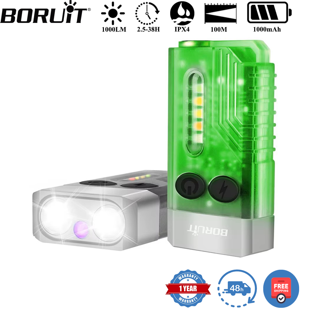 BORUiT V10 Keychain UV LED EDC - Fishing Light recension och pris