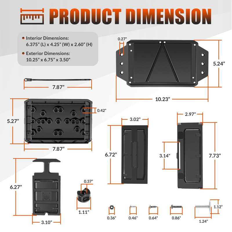 Track Mounted Battery Box for  - Fish Finder Mount recension och pris