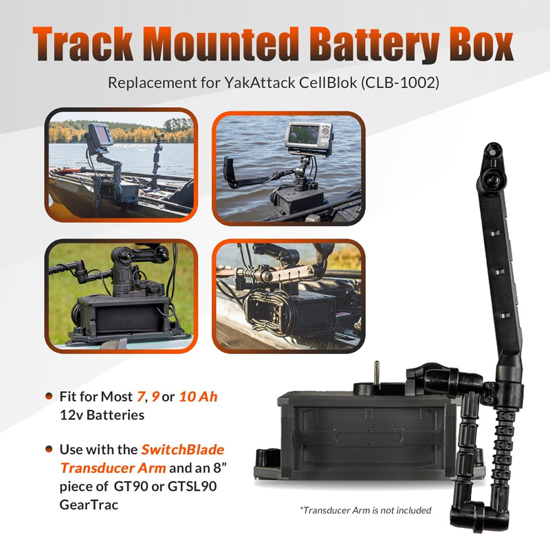 Track Mounted Battery Box for  - Fish Finder Mount recension och pris