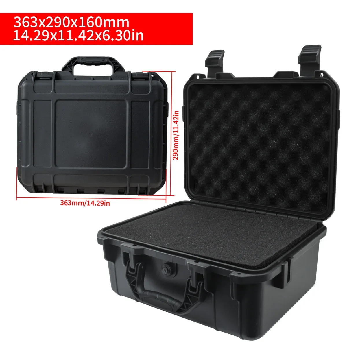 1 portable toolbox with pre cu - Fish Finder Case recension och pris