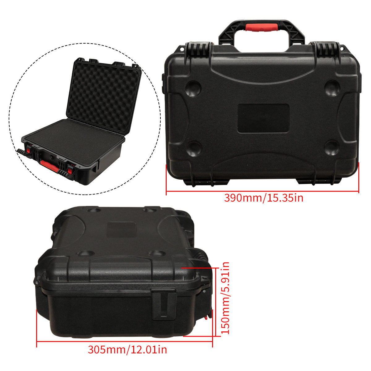 Portable Tool Box with Shock - - Fish Finder Case recension och pris