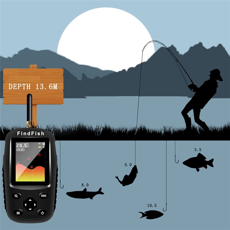 Quality Smart English Russian  - Fish Finder Portable recension och pris
