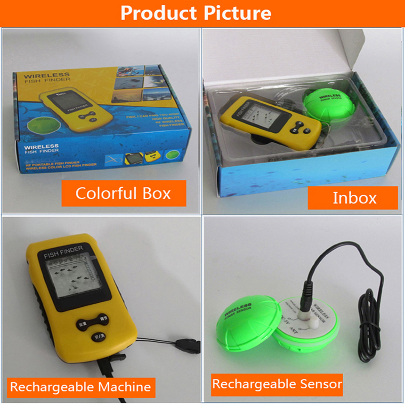 Brand New Colorful Wireless Fi - Fish Finder Transducer recension och pris