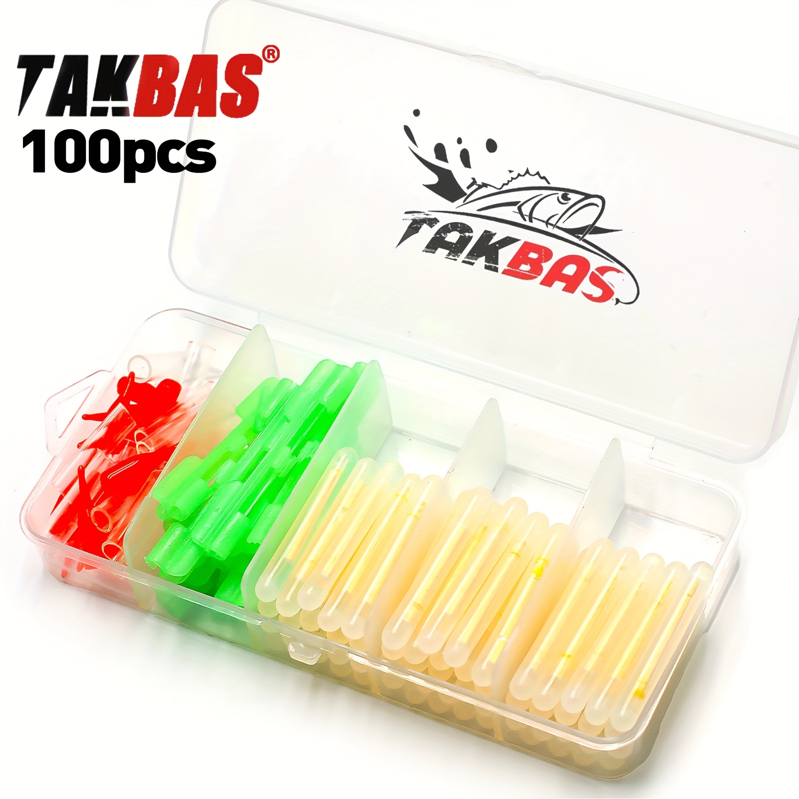 100PCS Fishing Glow Sticks Set - Fish Alarm recension och pris